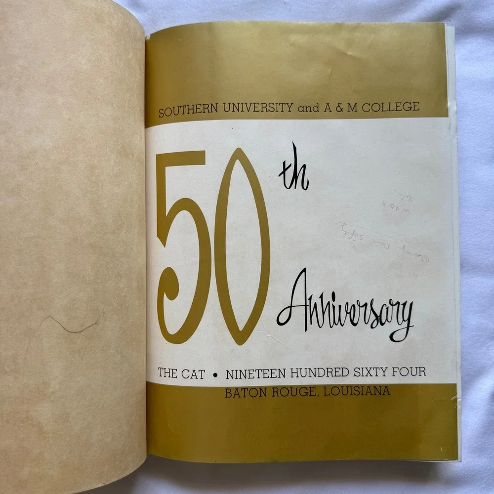 1964 Southern University Yearbook The Cat 50th Anniversary Baton Rouge HBCU LA